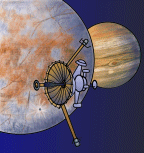 Galileo vor Europa und Jupiter © NASA